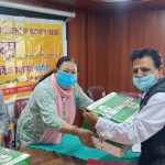आस संस्था ने बीस टीबी रोगियों को मासिक पोषाहार वितरित किया